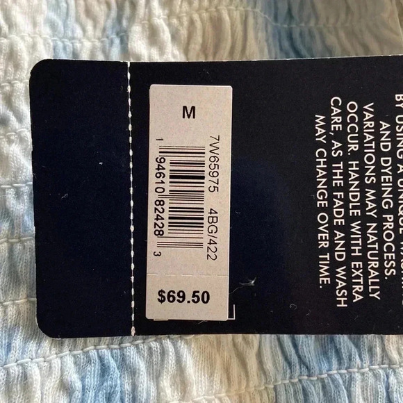 Lucky Brand |Short Sleeve Smocked Top - Picture 5 of 5